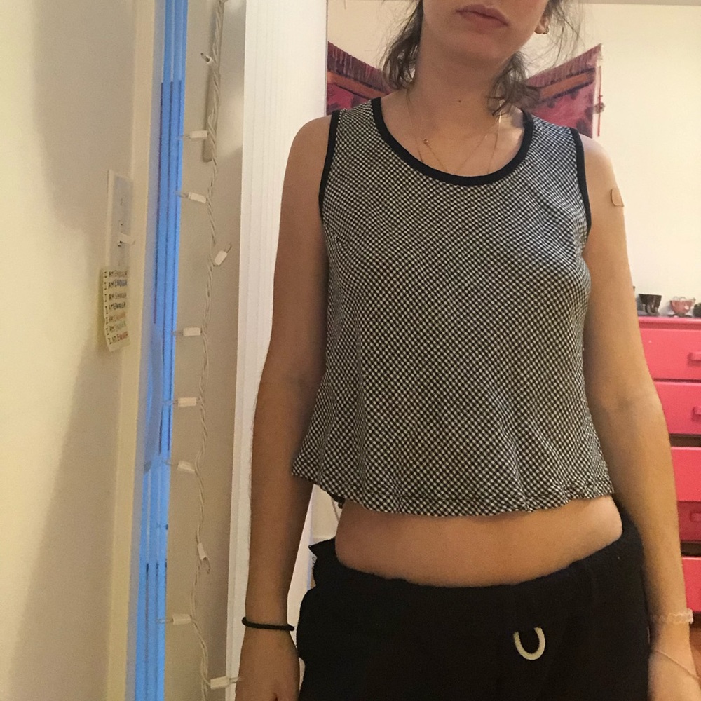 Vintage checkered top